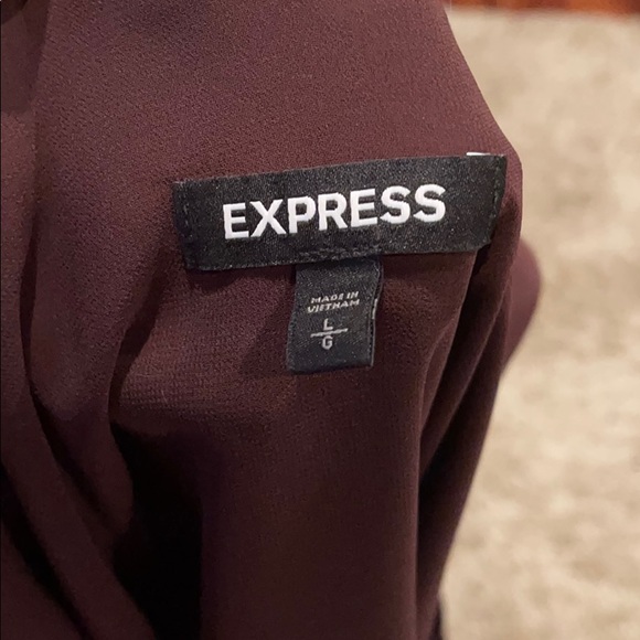 Express Brown Satin Tank Top- L - Picture 3 of 3